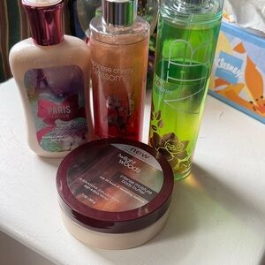 Bath & Body Works Paris Amour Pear Japanese Cherry Twightlight lotion spray
